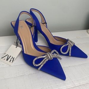 NWT Trendy Zara Blue Heels 💙